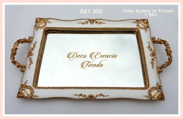 Art 100- Blanco de Titanio y oro